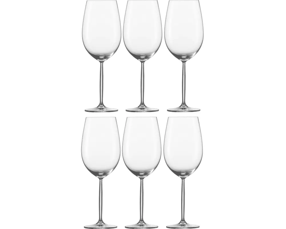Schott Zwiesel Rotweinglas Diva 770 ml, 6 Stück, Transparent