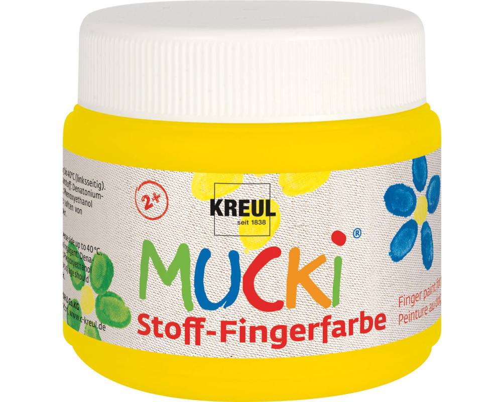 KREUL Stoff-Fingerfarbe Mucki KR-28102 gelb