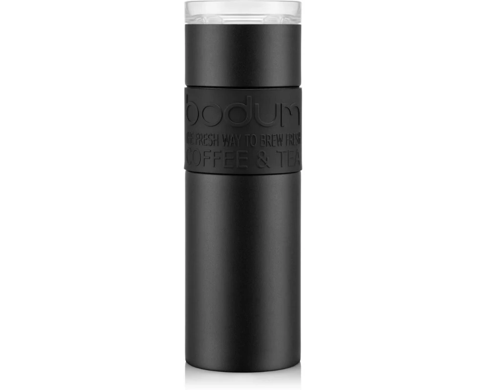 Bodum Travel Mug Doppelwandig Schwarz, 0.6 l