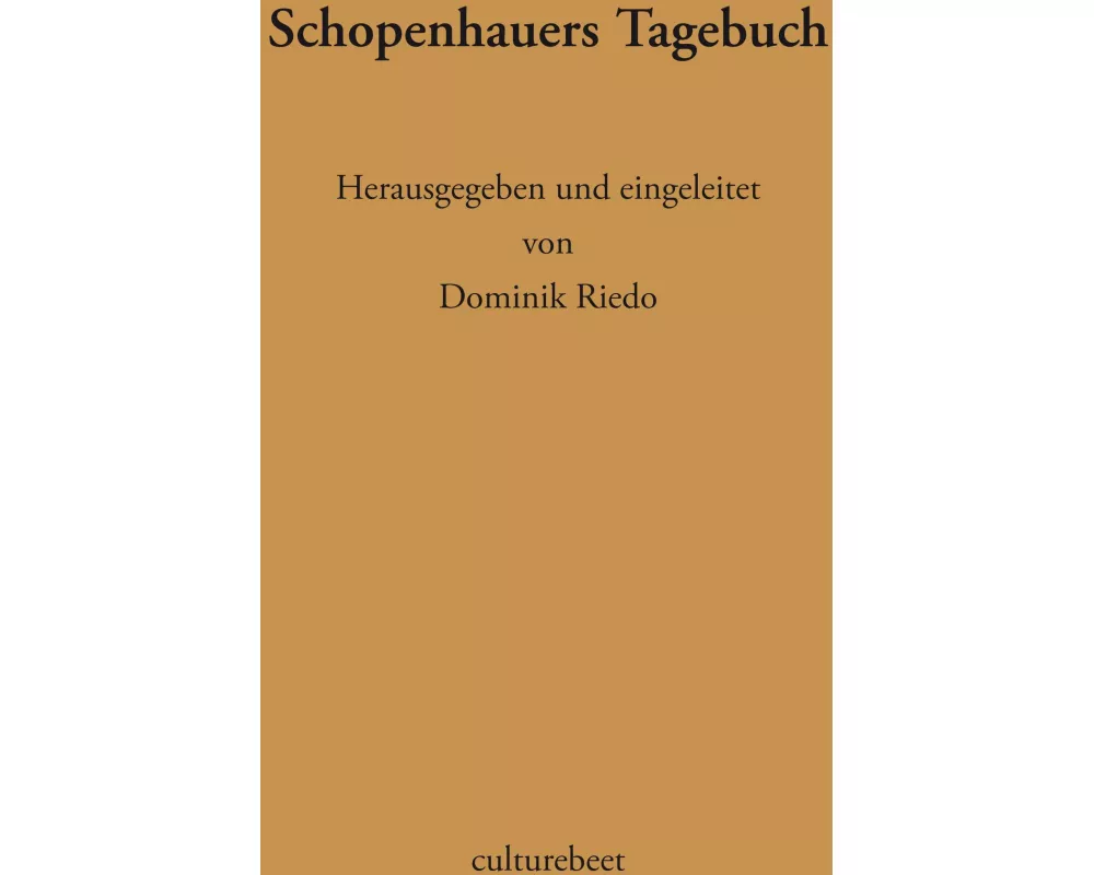 Schopenhauers Tagebuch