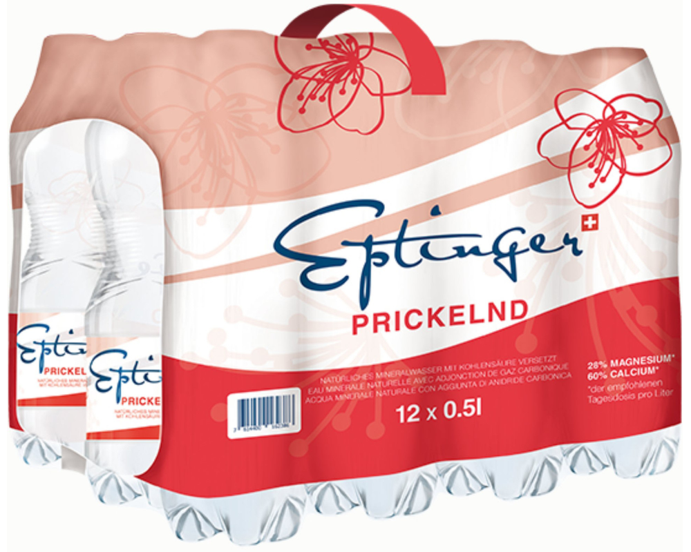 EPTINGER rot, mit Kohlensäure, Pet 1075 50 cl, 12 Stk.