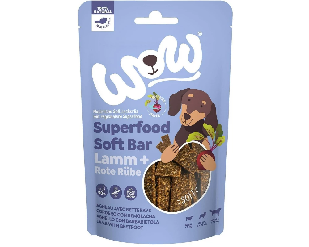 WOW Soft Bar Lamm mit Roter Rübe 150 g