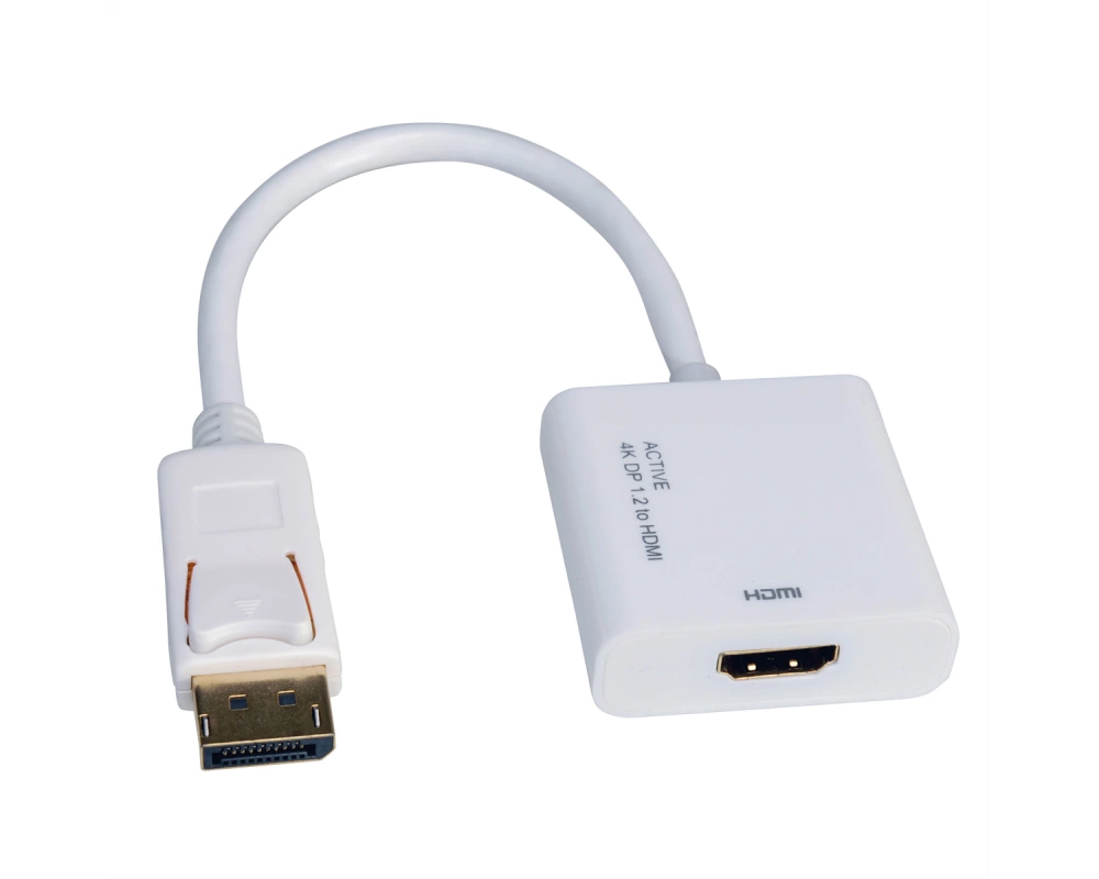 ROLINE 4K DisplayPort-HDMI Adapter, v1.2, DP ST - HDMI BU, Aktiv