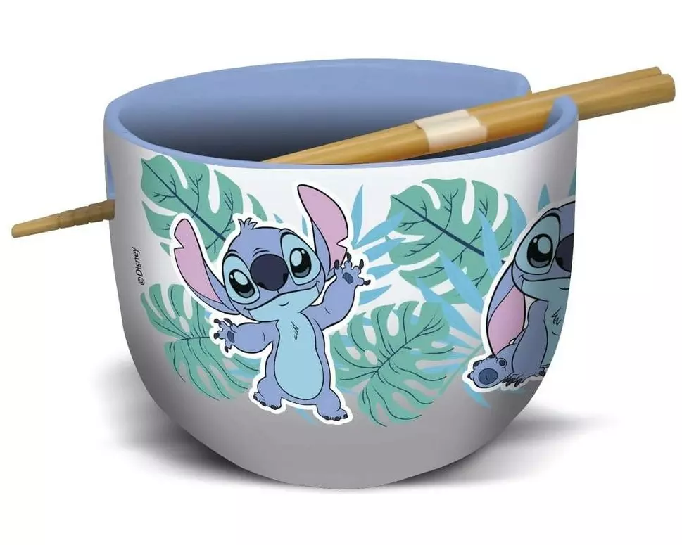 Stor Schüssel Stitch Aloha 1 Stück, Violett/Grün/Braun