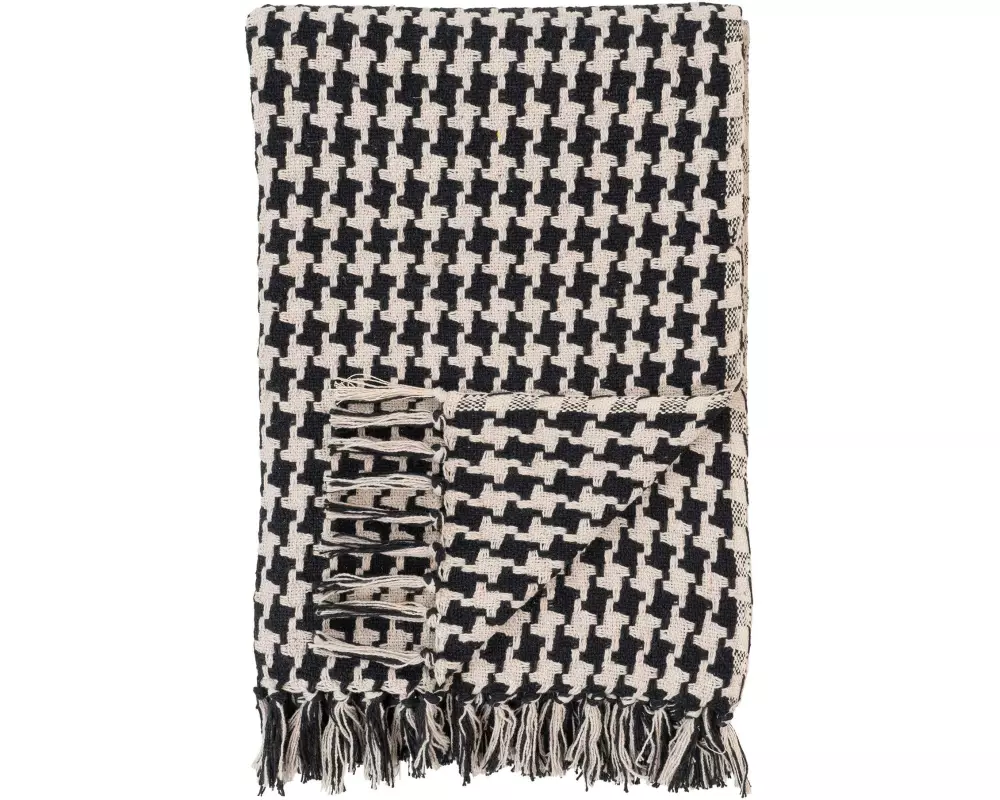 House Nordic Tagesdecke Side 130 x 180 cm, Beige/Schwarz