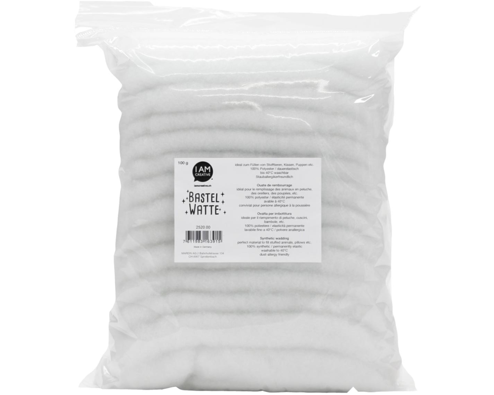 I AM CREATIVE Bastelwatte 100g MAA2520.00 weiss