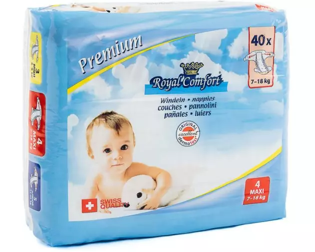 Royal Comfort Windeln Premium Grösse 4, 40 Stk.