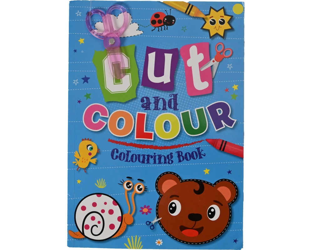 ROOST Malbuch Cut & Colour B1050 inkl. Plastikschere 21x29,7cm