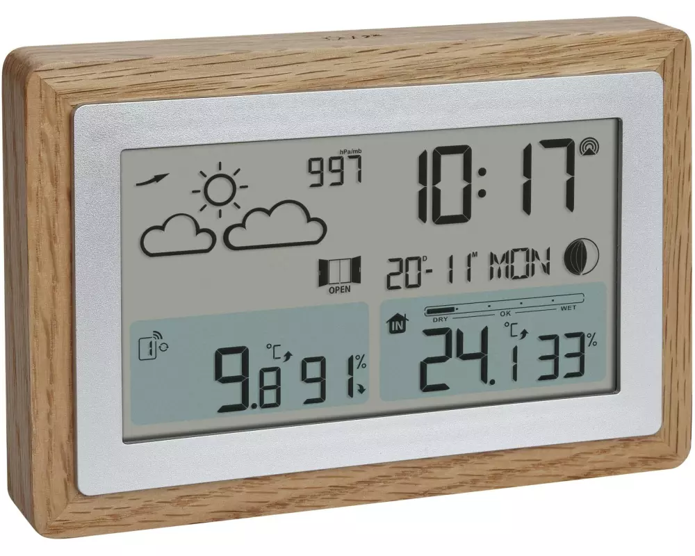 TFA Dostmann Wetterstation Oak Braun
