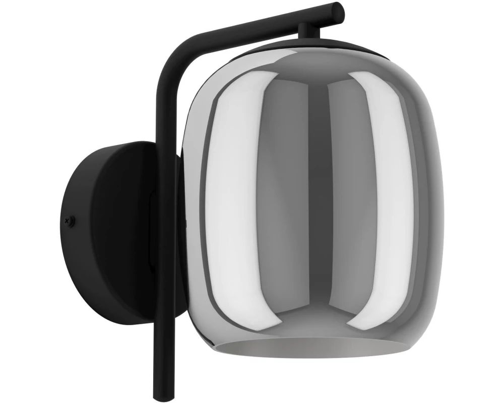 EGLO Leuchten Wandleuchte CIAMPINO schwarz exkl. E27 1x28W