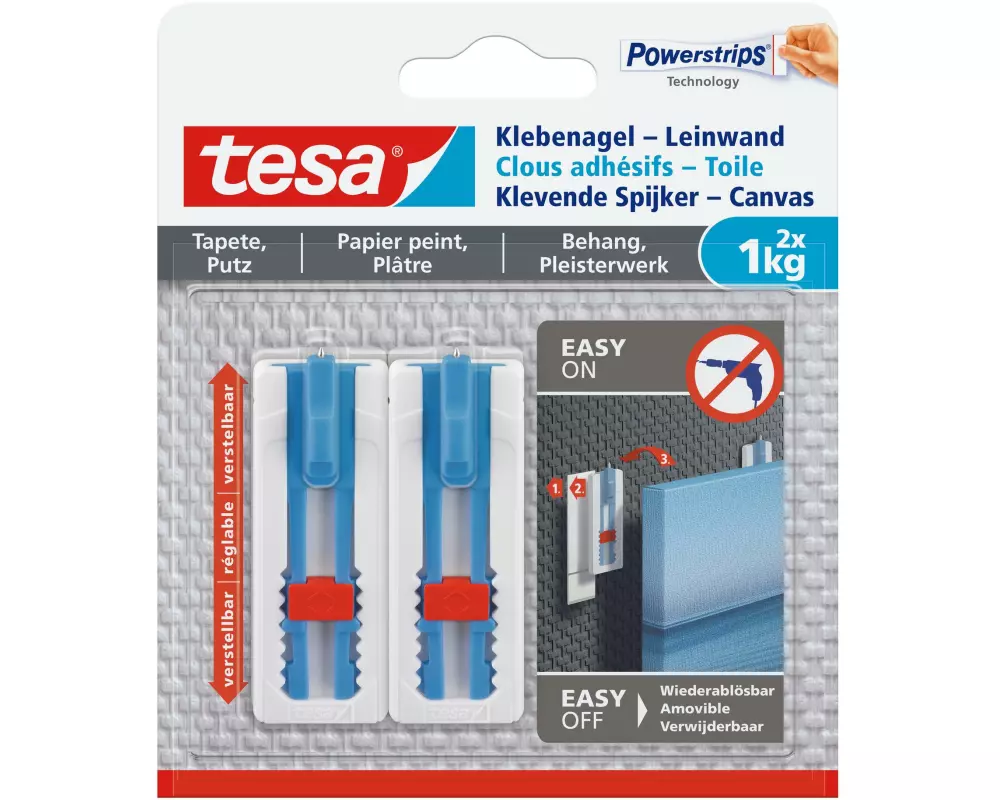 tesa Klebenagel Leinwänd, Tapete & Putz 1 kg