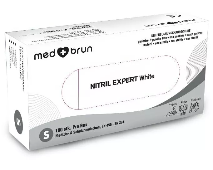 MedBrun Nitril Expert XL, Weiss, 100 Stk