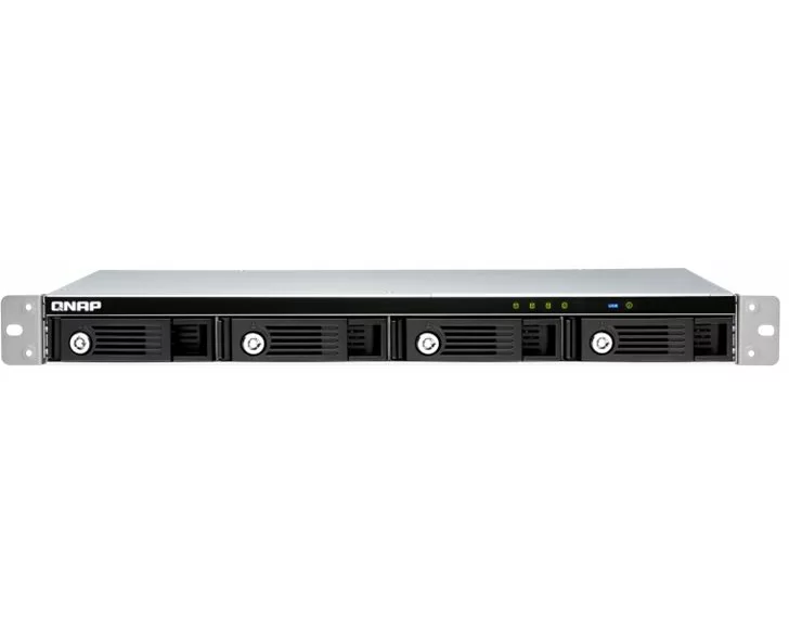 QNAP 4-bay 1U 12 short-depth rackmount 3.5in SATA HDD USB 3.0 type-C hardware RAID external enclosure