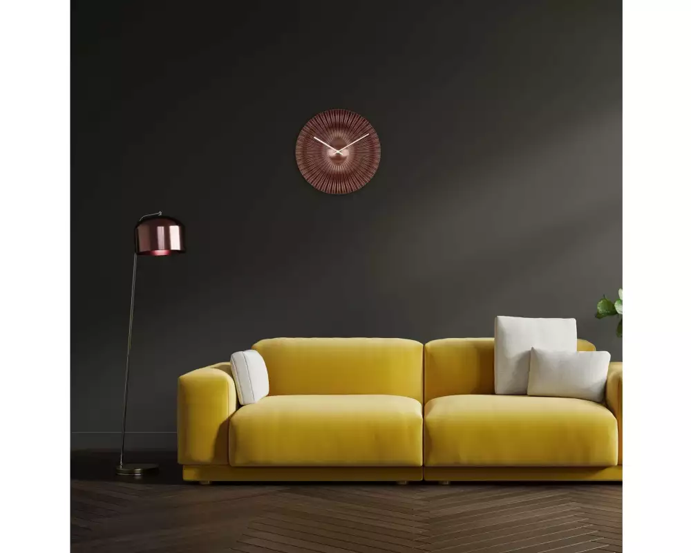 TFA Dostmann Wanduhr Rokoko Kupfer