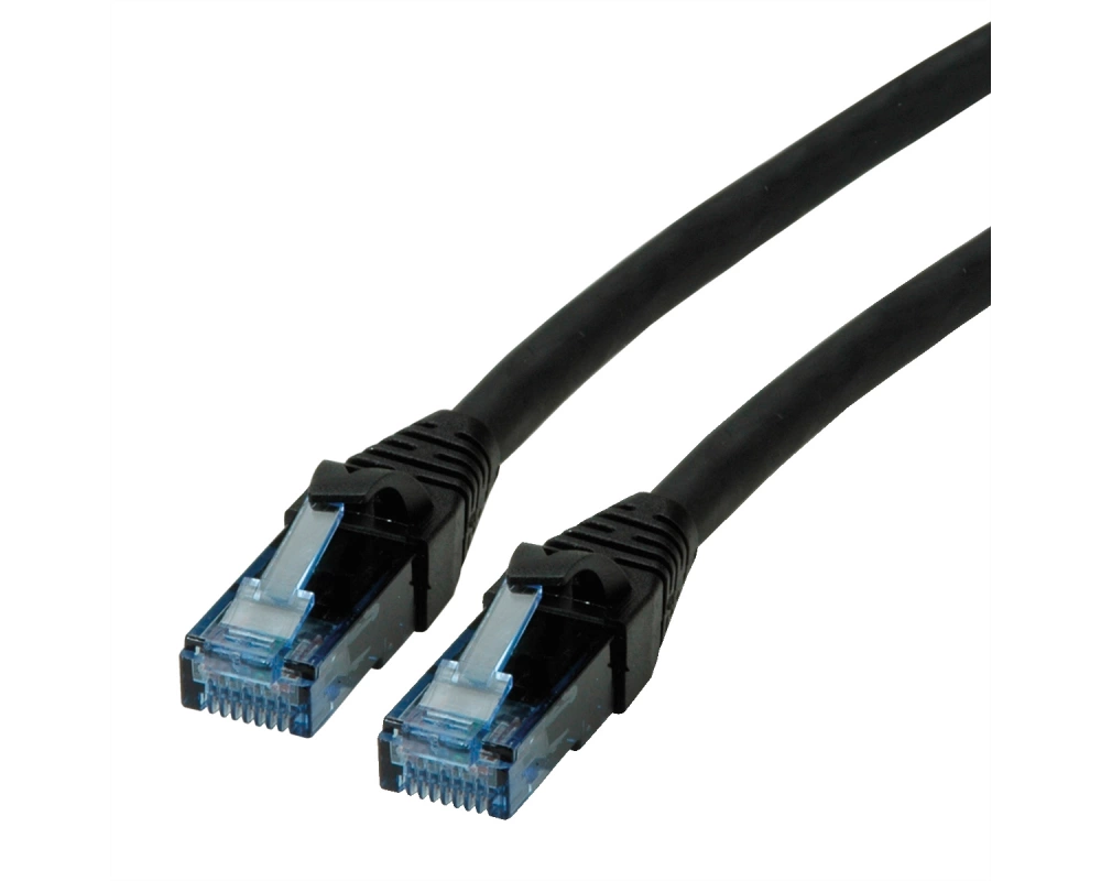 ROLINE Patchkabel Cat.6A UTP, Component Level, LSOH, schwarz, 7,5 m