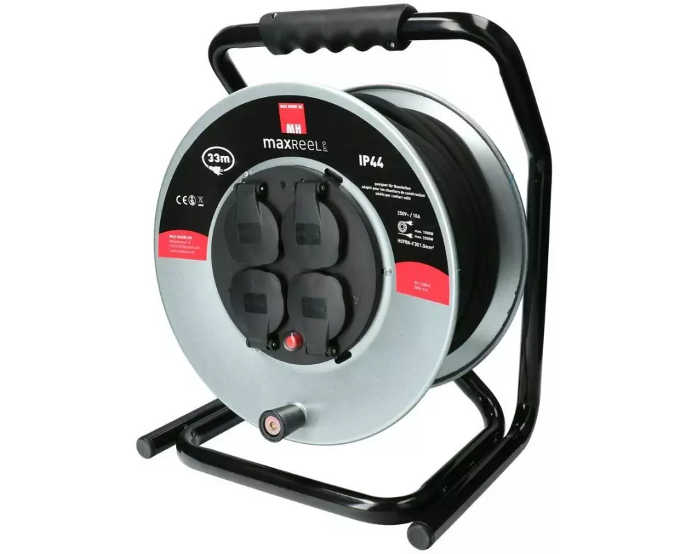 Max Hauri Kabelrolle V2 33 m Silber