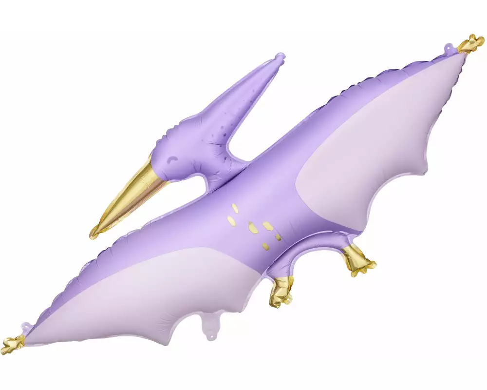 Partydeco Folienballon Pterodaktylus 120 x 62 cm, Violett