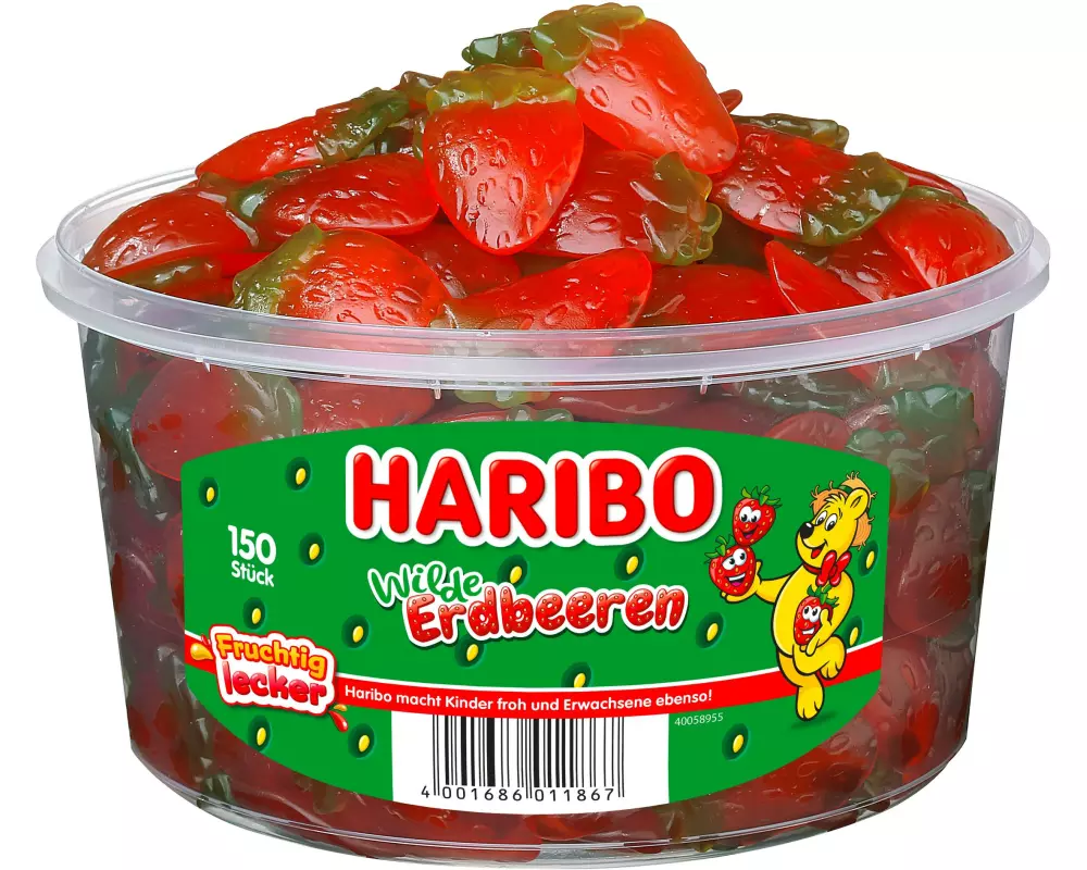 Haribo Wilde Erdbeeren Dose 1200 g