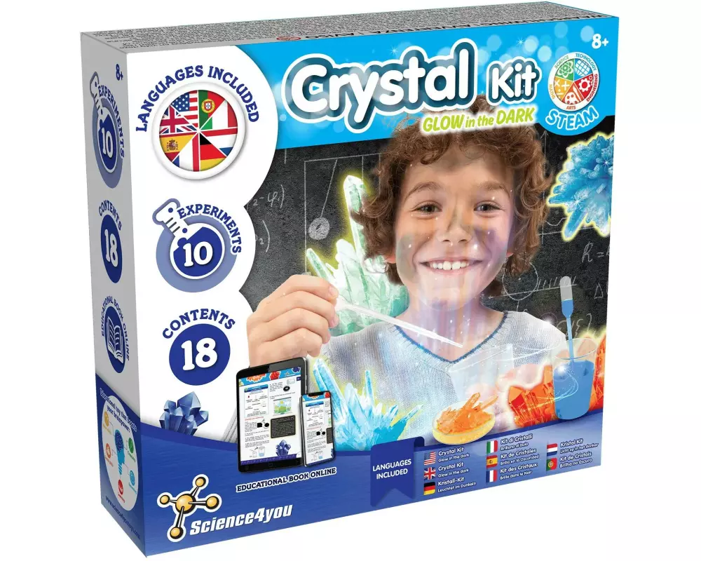 Science4you Experimentierkasten Crystal-Kit