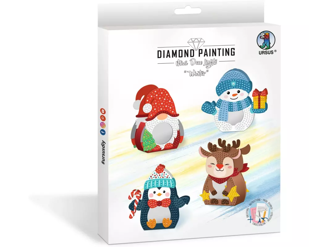 URSUS Bastelset Diamond Painting Winter