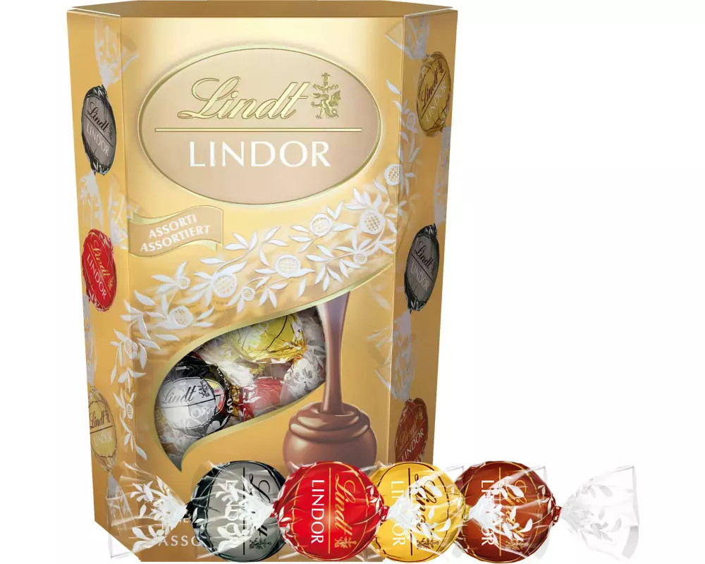 Lindt Schokoladen-Pralinen Lindor Kugeln Assortiert 200 g
