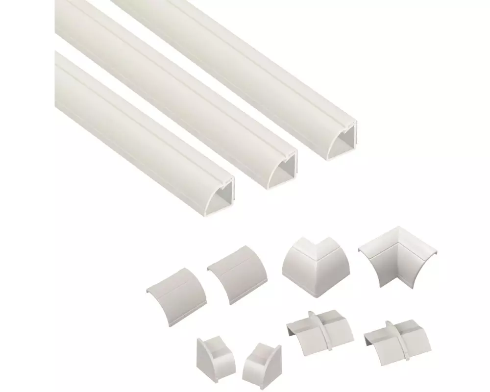 STEFFEN Kabelkanal D-Line 22 x 22 mm, 1 m, Weiss