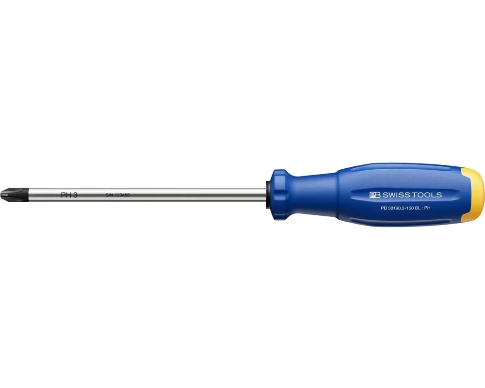 PB Swiss Tools PH-Kreuzschraubenzieher PB 38190.3-150 BL Blau