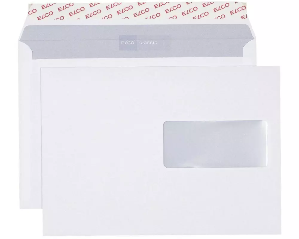 ELCO Couvert Classic C5 mit Fenster rechts, 500 Stück