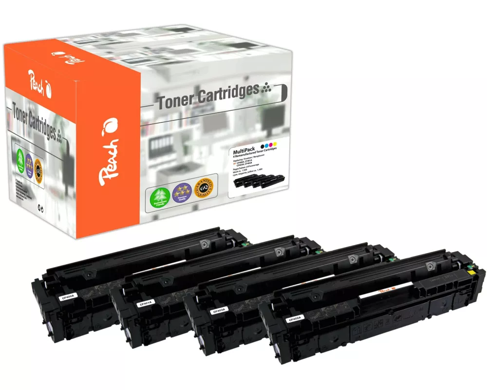 Peach Tonerset HP Nr. 201A Magenta/Yellow/Black/Cyan