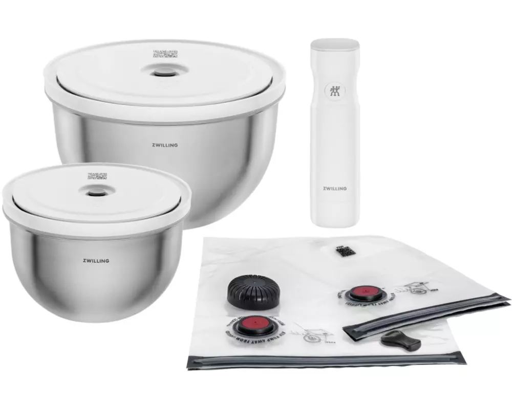Zwilling Vakuumier-Behälter 9tlg. Fresh/Save Starter Set, Edelstahl