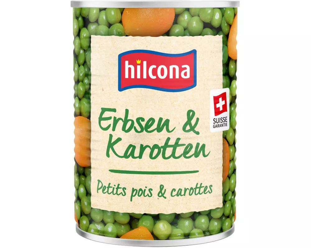 Hilcona Dose Erbsen und Karotten 850 g