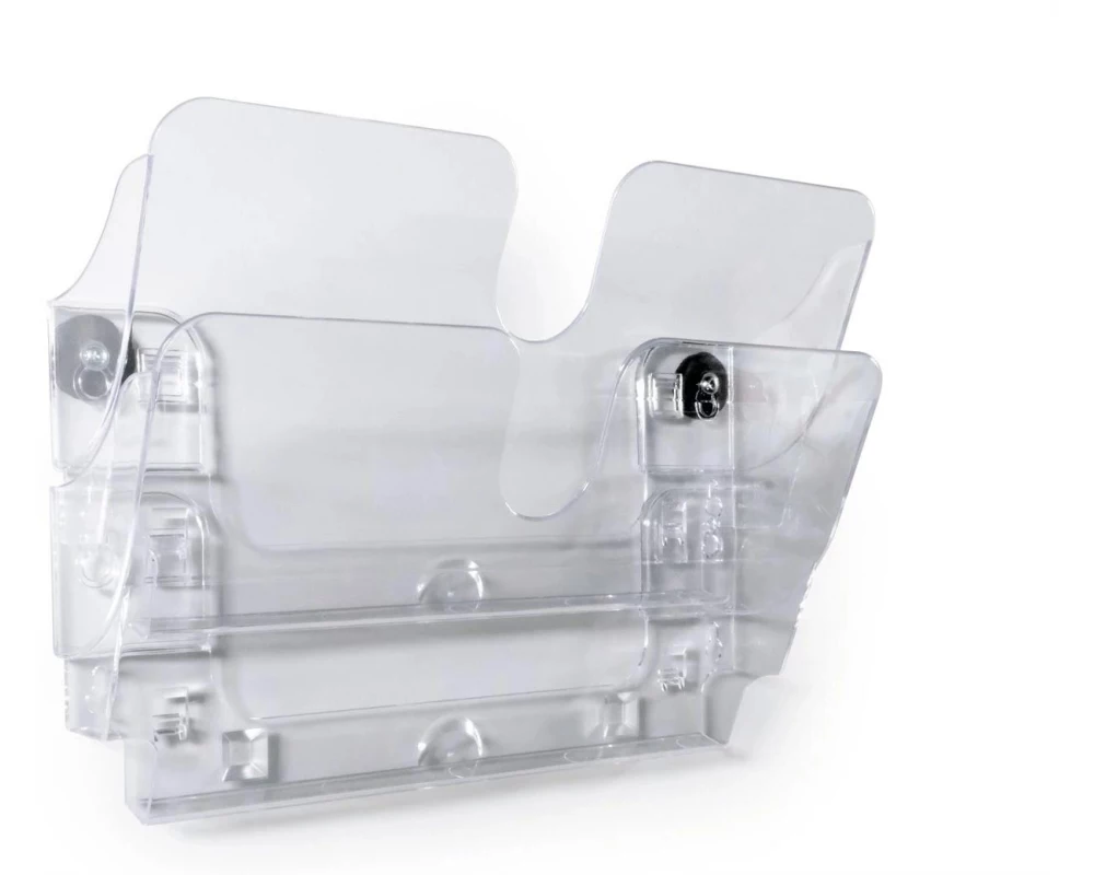 DURABLE Prospektständer Flexiplus 2-er, Transparent, A4