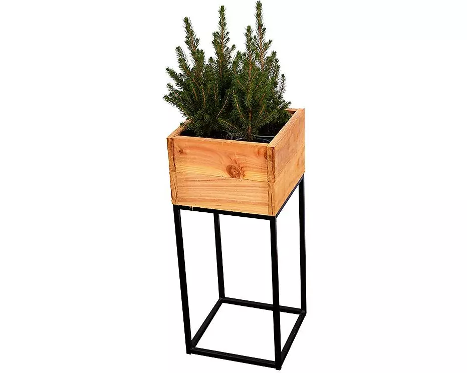 Innovesta Blumenkasten mit Untergestell 30 x 30xH70 cm