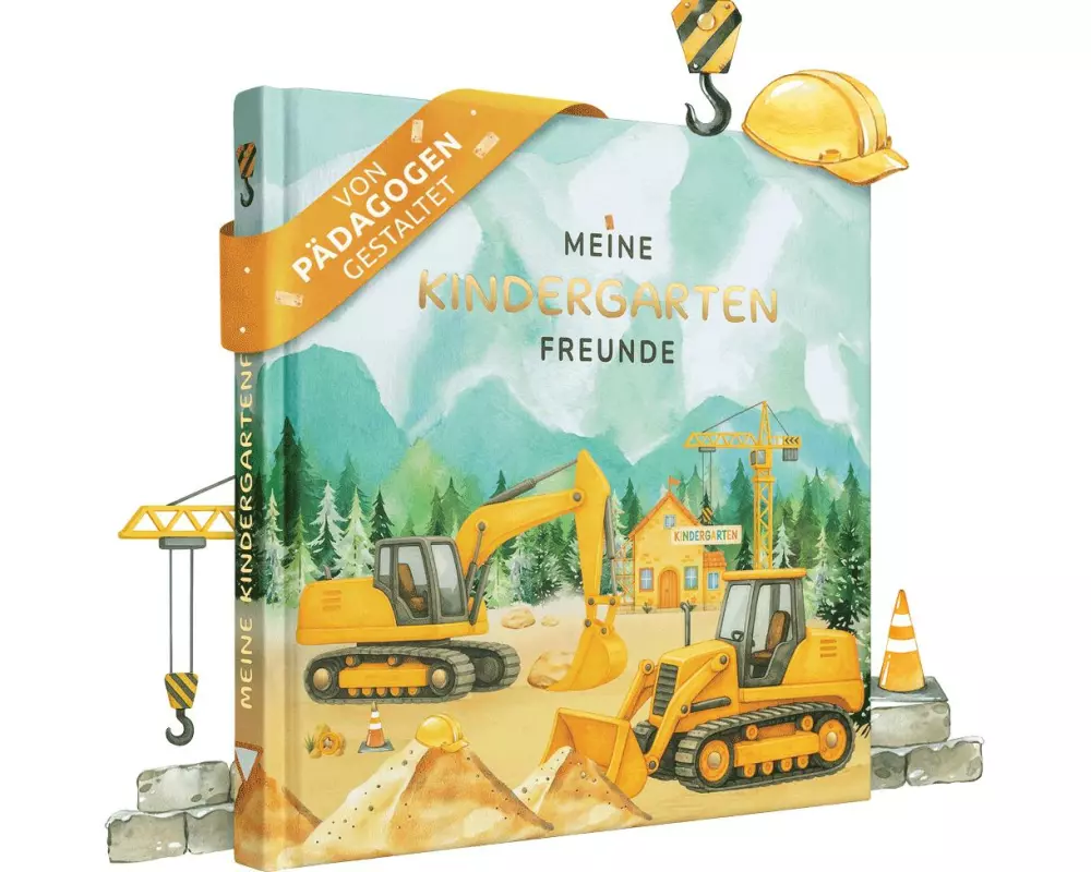 Eulentaler Kindergartenfreundebuch Bagger 21 x 21 cm