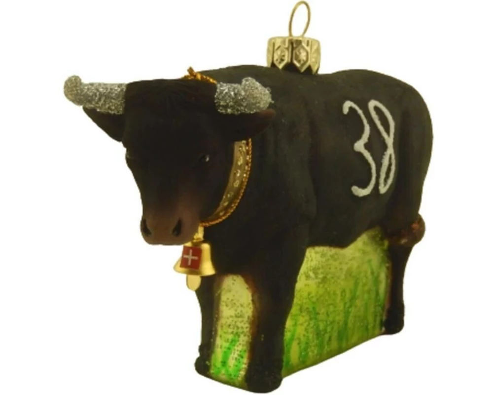creanorm Weihnachtskugel Eringer Kuh Braun