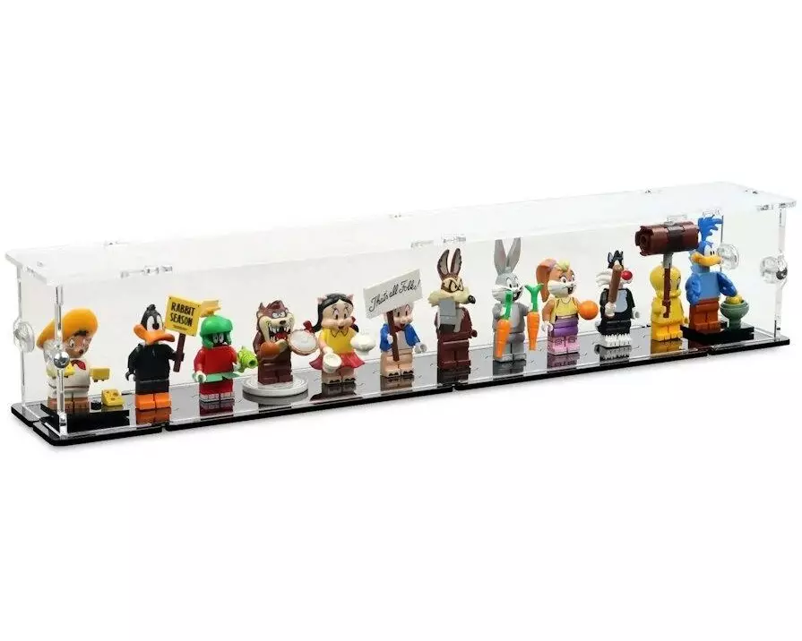 iDisplayit Baukasten Acryl-Display für 12 LEGO-Minifigur
