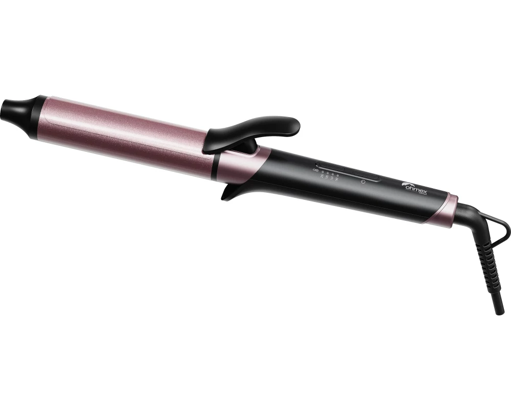OHMEX Lockenstab OHM-HBY-7690 Schwarz/Dunkelrosa