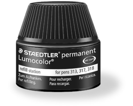STAEDTLER Lumocolor permanent 15ml 48717-9 schwarz