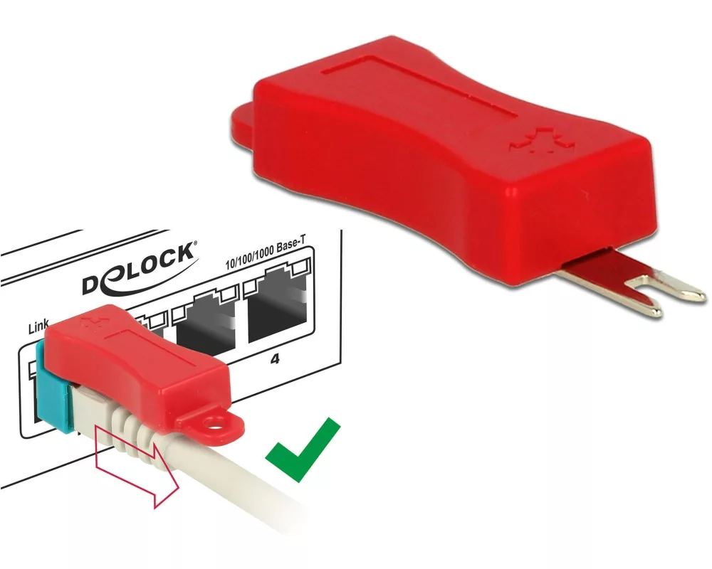 Delock Clip RJ45 Kabel Portverriegelung 40 Stück