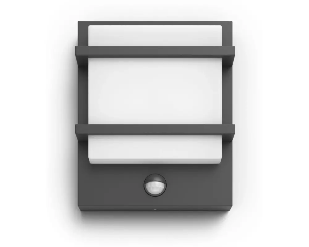 Philips Wandleuchte Petronia UE Bewegungsmelder 2700K Anthrazit