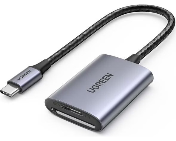 UGREEN Memory Card Reader 80888B USB-C to SD/TFAlu Case (BB)