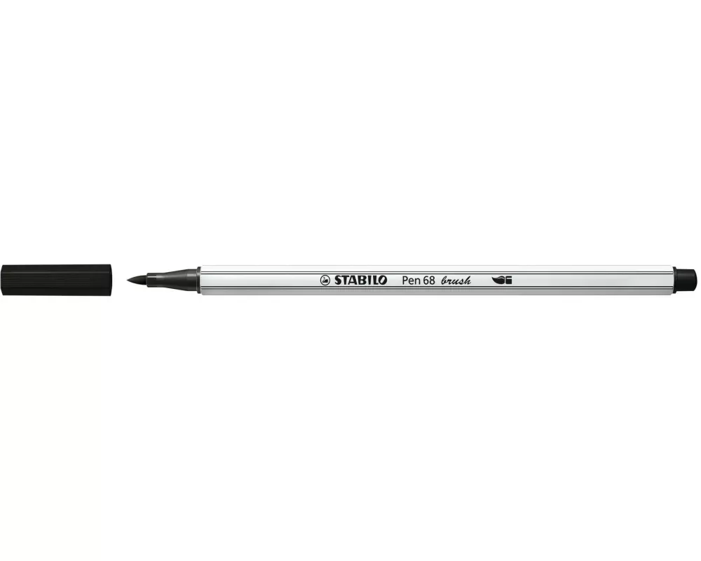 STABILO Fasermaler Pen 68 brush Schwarz