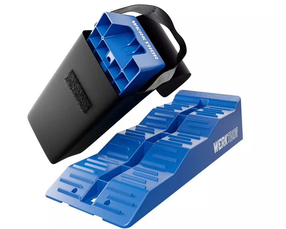 Werkthor Flache Auffahrkeile 2er Set, Blau