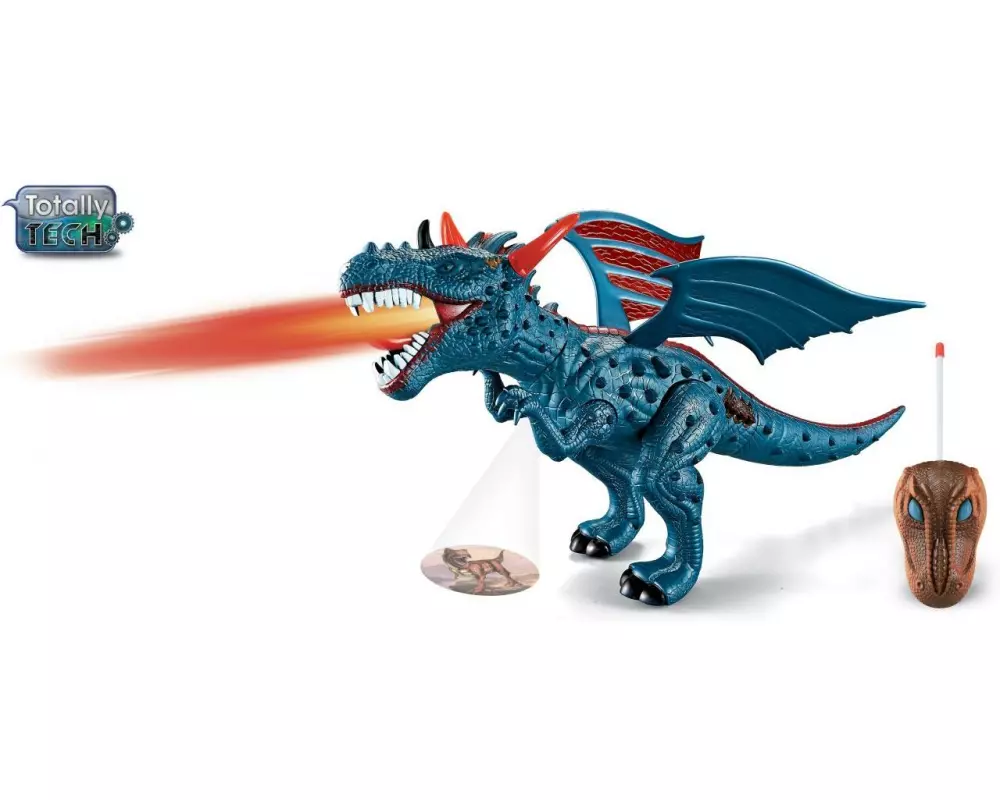 Totally Figur Tech RC Drache feuerspeiend, ferngesteuert