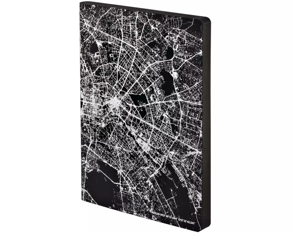 Nuuna Notizbuch Graphic L Light Nightflight over Berlin, Dot