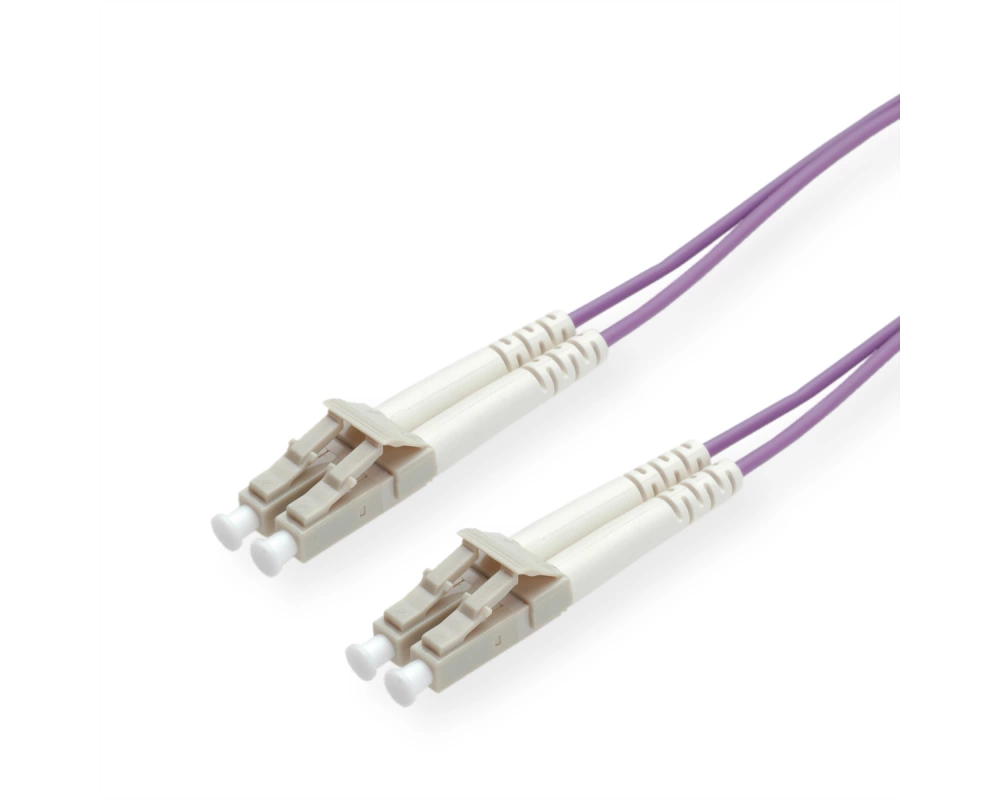 ROLINE LWL-Kabel 50/125µm OM4, LC/LC, violett, 20 m