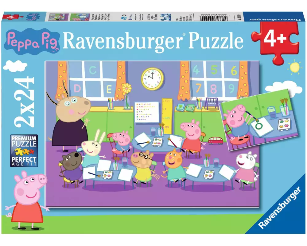 Ravensburger Puzzle Peppa Pig in der Schule