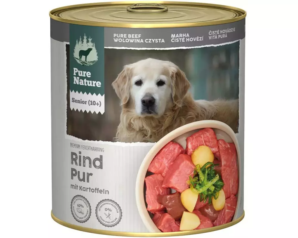 Pure Nature Nassfutter Senior Rind Pur, 800 g