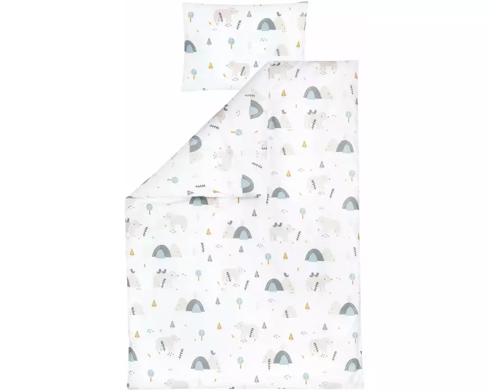 Julius Zöllner Kinderbettwäsche Mountain Bear 100 x 135 cm + 40 x 60 cm