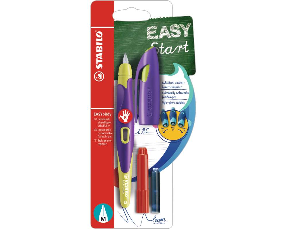 STABILO Füller EASYbirdy M B-53286-5 violett/gelb